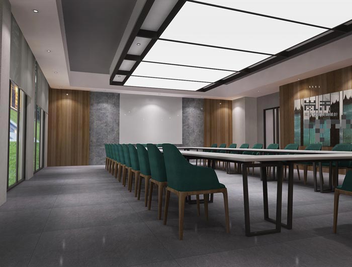 1000平方大型創(chuàng)意辦公室會議室裝修設計案例效果圖