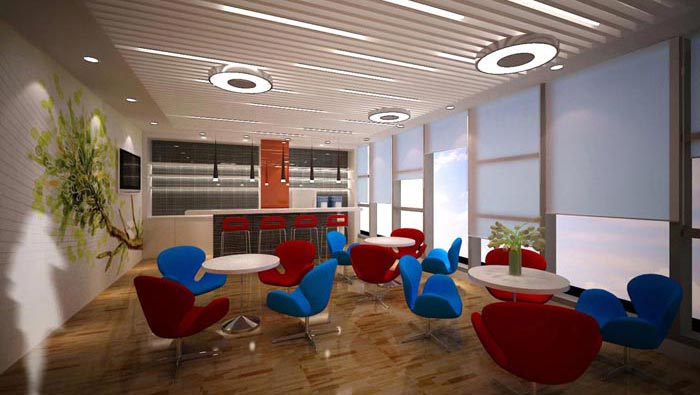 2600平方大型辦公室裝修設(shè)計案例