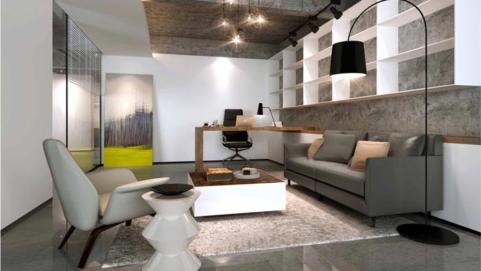 300平方中小型辦公室裝修設(shè)計案例