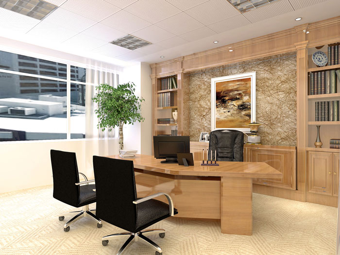 230平方小型總經(jīng)理辦公室裝修設(shè)計(jì)案例效果圖