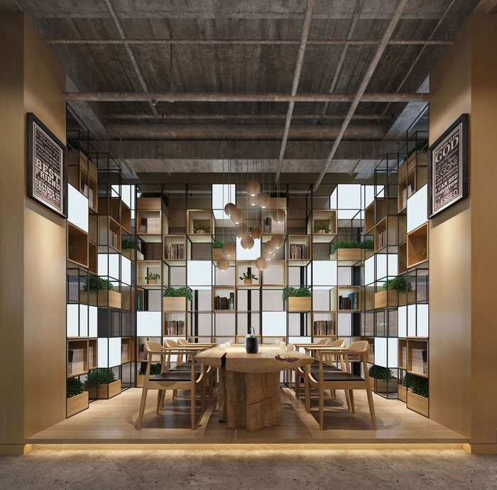 1000平方電子商務辦公室休閑區(qū)域裝修設計案例效果圖