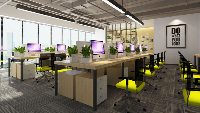 760平方中型創(chuàng)意辦公室裝修設(shè)計案例