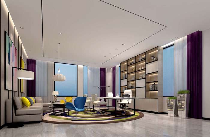 780平方服裝公司總經(jīng)理辦公室裝修設(shè)計(jì)案例效果圖