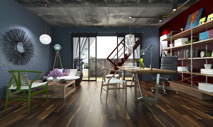 210平方小型創(chuàng)意總經(jīng)理辦公室裝修設(shè)計案例效果圖