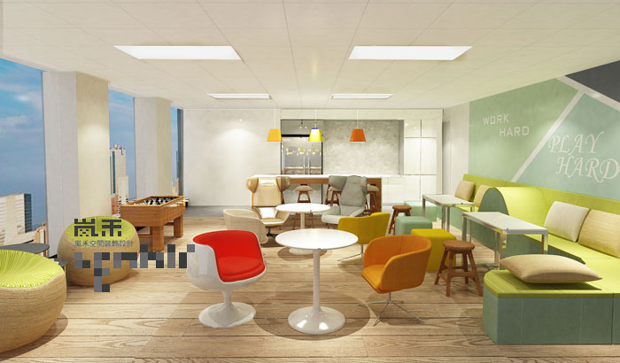 1450平方現(xiàn)代簡(jiǎn)約風(fēng)格辦公室茶水間裝修設(shè)計(jì)案例效果圖