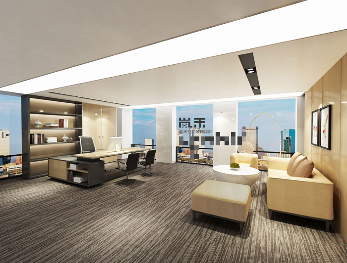 1450平方大型創(chuàng)意總經(jīng)理辦公室裝修設計案例效果圖