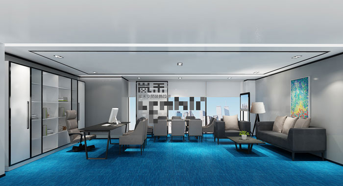 1050平方電子商務(wù)總經(jīng)理辦公室裝修設(shè)計案例效果圖
