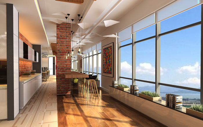 900平方中型創(chuàng)新辦公室茶水間裝修設(shè)計案例效果圖