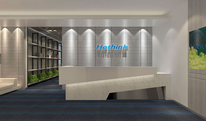 310平方小型辦公室前臺裝修設(shè)計案例效果圖