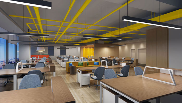 800平方廣告公司辦公室裝修設(shè)計案例