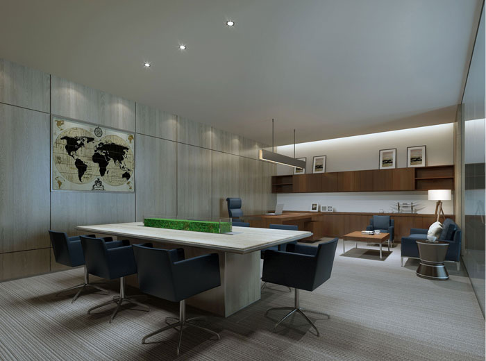 1420平方現(xiàn)代簡約總經(jīng)理辦公室裝修設(shè)計(jì)案例效果圖