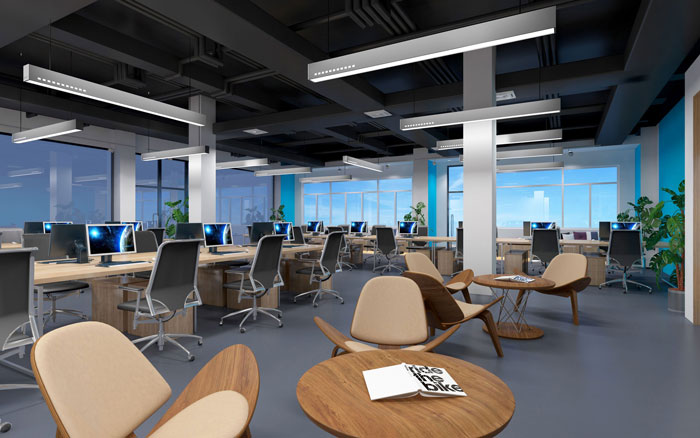 920平方中大型辦公室辦公休息區(qū)域裝修設(shè)計(jì)案例效果圖