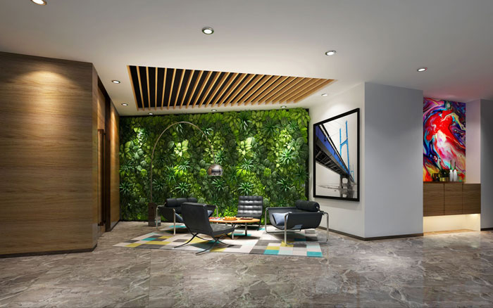 1050平方時(shí)尚創(chuàng)意辦公室洽談區(qū)域裝修設(shè)計(jì)案例效果圖