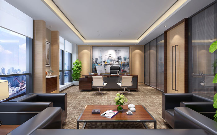1050平方時(shí)尚創(chuàng)意經(jīng)理辦公室裝修設(shè)計(jì)案例效果圖