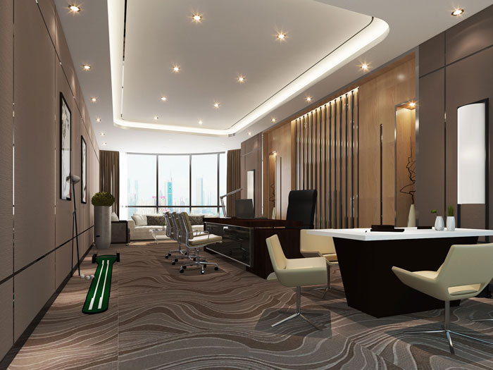 600平方乳業(yè)公司總經(jīng)理辦公室軟裝設計效果圖