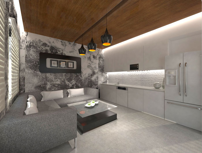 1020平方大型辦公室茶水間裝修設(shè)計案例效果圖