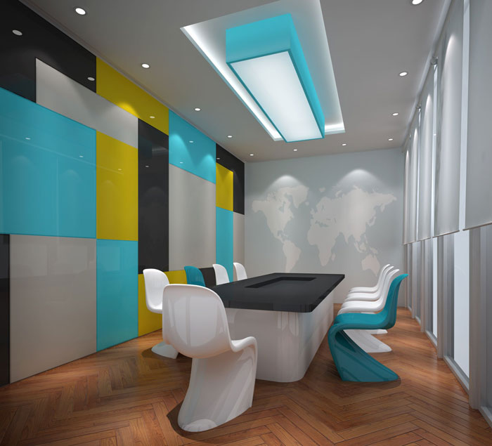 810平方中型辦公室會(huì)議室裝修設(shè)計(jì)案例效果圖