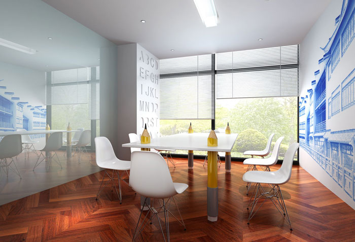 800平方現(xiàn)代簡(jiǎn)約辦公室茶水間裝修設(shè)計(jì)案例效果圖