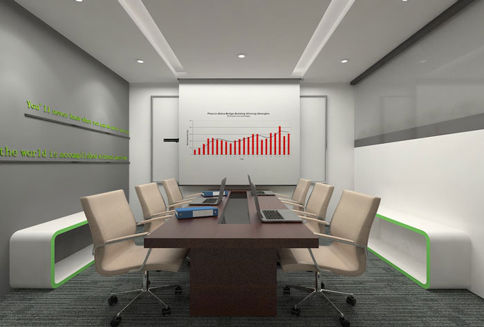 270平方現(xiàn)代簡約辦公室會議室裝修設(shè)計(jì)案例效果圖
