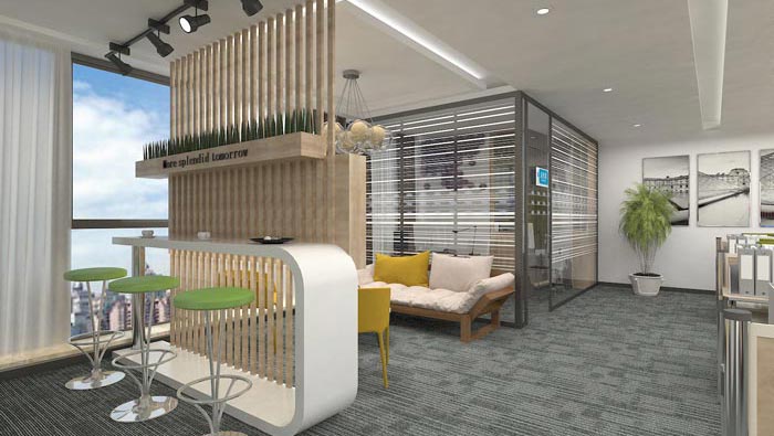 260平方創(chuàng)業(yè)公司辦公室裝修設(shè)計案例