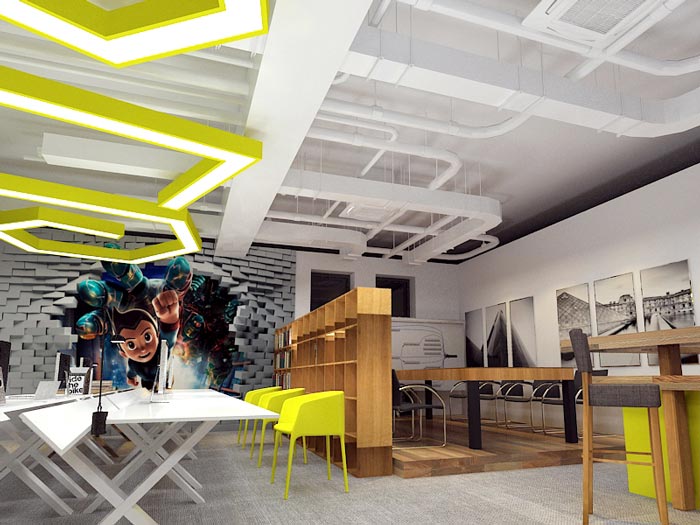 120平方設(shè)計工作室會議室裝修設(shè)計案例效果圖