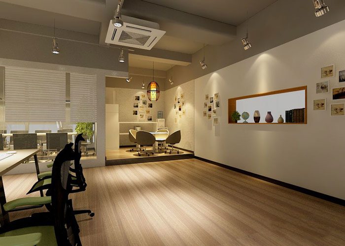 260平方金融公司辦公室前臺裝修設(shè)計(jì)案例效果圖