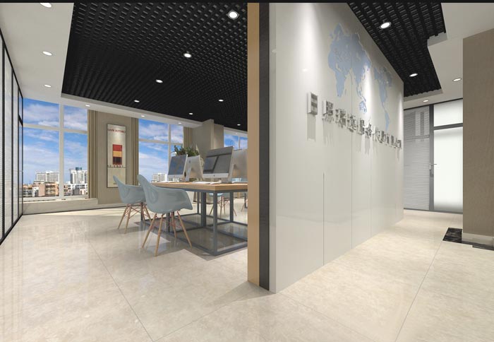 事務(wù)所辦公室前臺裝修設(shè)計(jì)案例