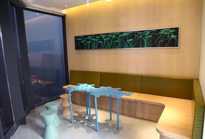 傳媒公司辦公室休息區(qū)域裝修設計效果圖