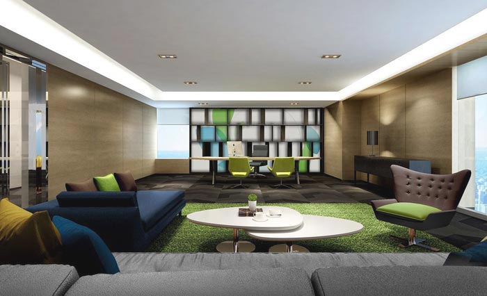 金融咨詢服務(wù)公司總經(jīng)理辦公室裝修設(shè)計(jì)效果圖