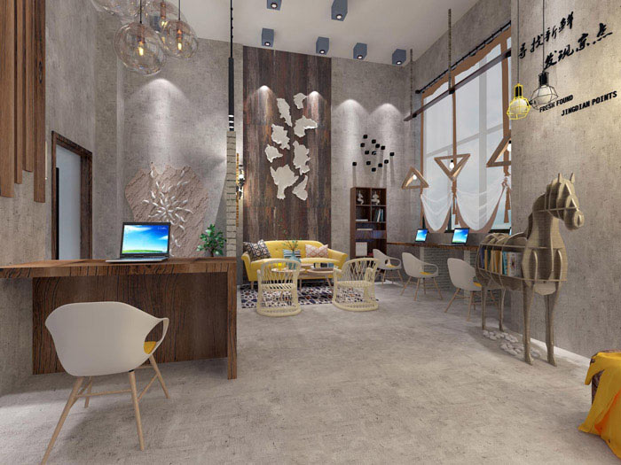 設(shè)計事務(wù)所辦公室辦公區(qū)域軟裝設(shè)計方案效果圖
