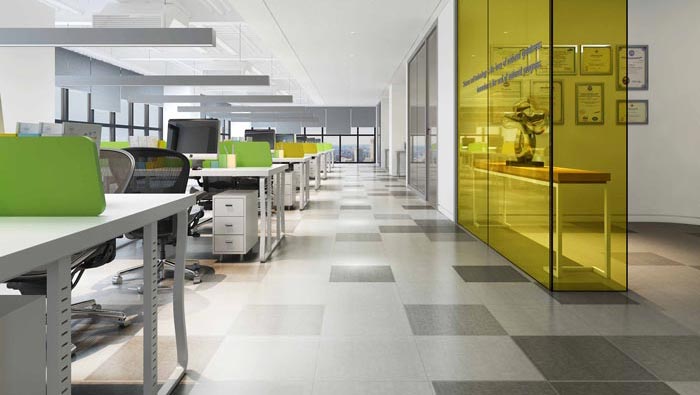 金融公司辦公室辦公室區(qū)域裝修設計案例