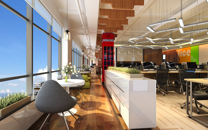 900平方電子商務(wù)辦公室辦公區(qū)域裝修設(shè)計案例效果圖