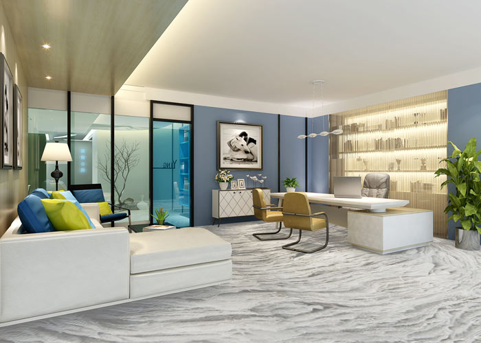 廣告策劃公司總經(jīng)理辦公室裝修設(shè)計效果圖