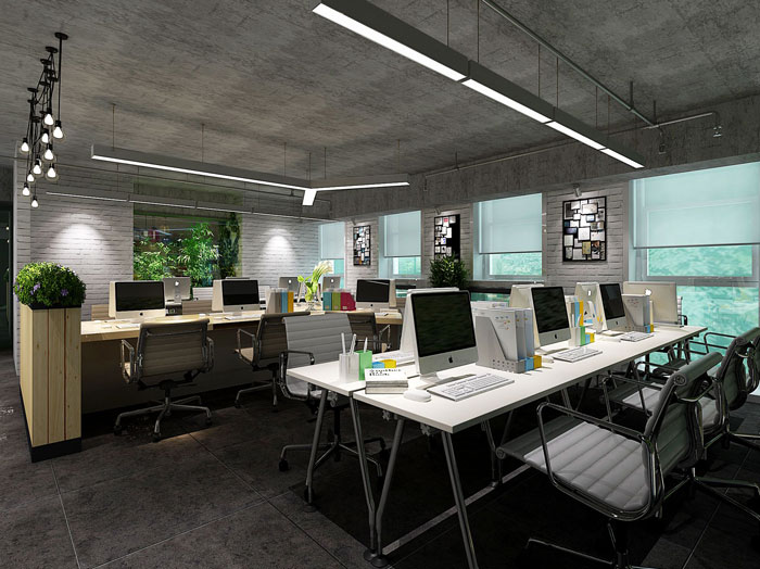 650平方教育辦公室辦公空間裝修設(shè)計(jì)案例效果圖