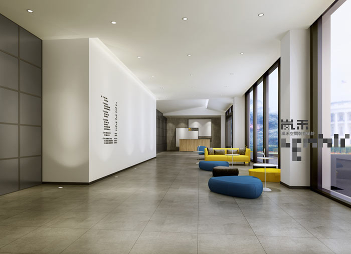 簡約風(fēng)格辦公室大廳裝修設(shè)計(jì)案例效果圖