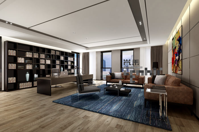 簡約風(fēng)格董事長辦公室裝修設(shè)計(jì)案例效果圖