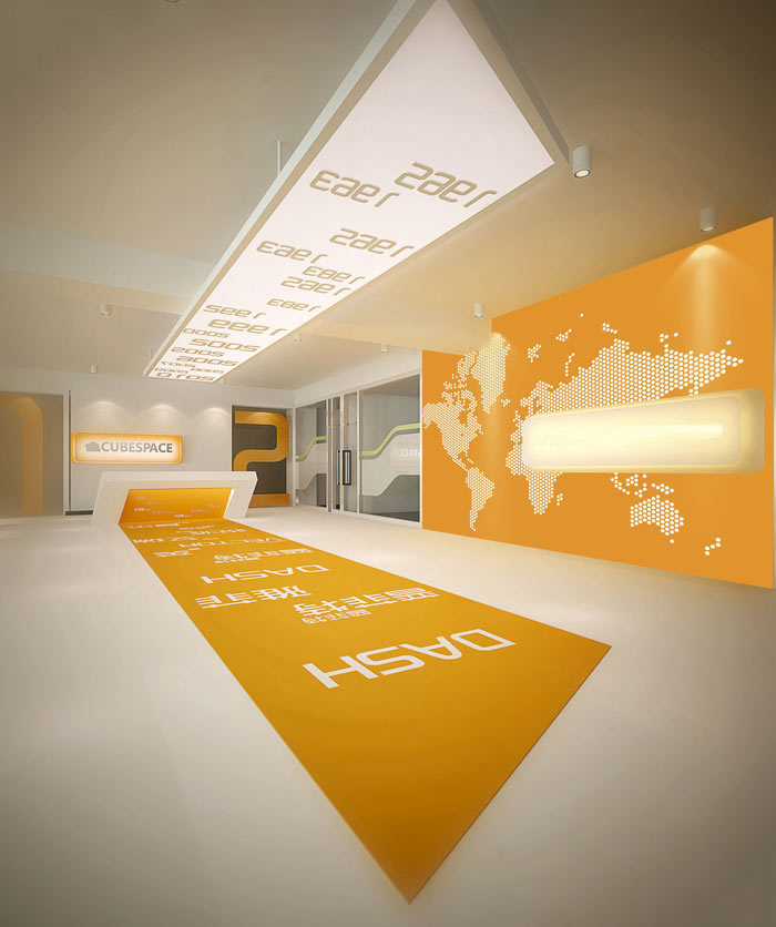 辦公家具廠房辦公室前臺裝修設(shè)計(jì)效果圖