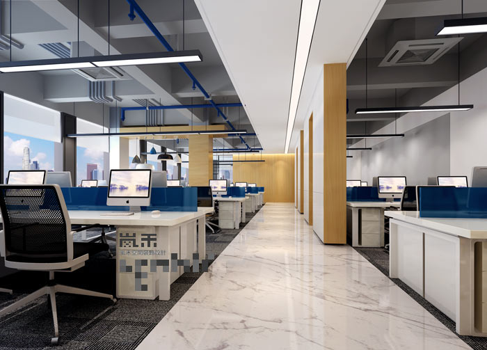 極簡辦公室辦公區(qū)域裝修設(shè)計(jì)效果圖