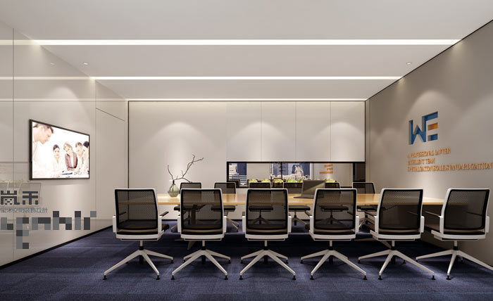極簡辦公室會(huì)議室裝修設(shè)計(jì)效果圖