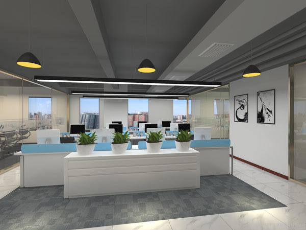 辦公室中央空調(diào)效果圖