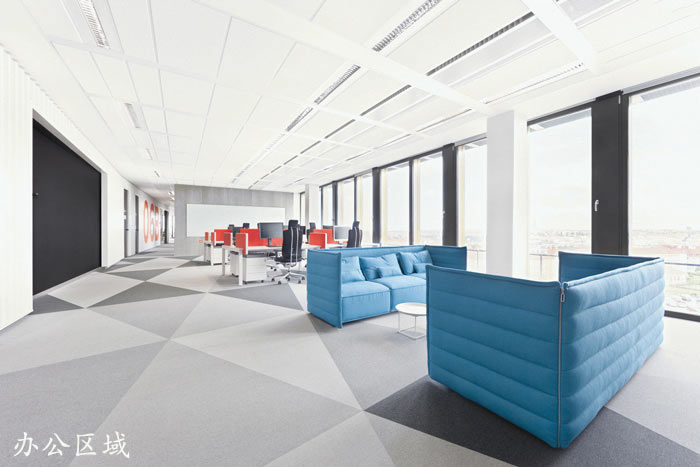 外貿(mào)電子商務(wù)公司辦公室辦公區(qū)域裝修設(shè)計(jì)案例效果圖