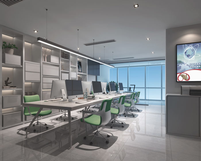 創(chuàng)業(yè)公司辦公室辦公區(qū)域裝修設(shè)計(jì)案例效果圖