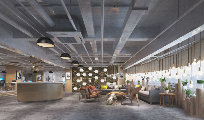 垂直電子商務(wù)辦公室裝修設(shè)計案例