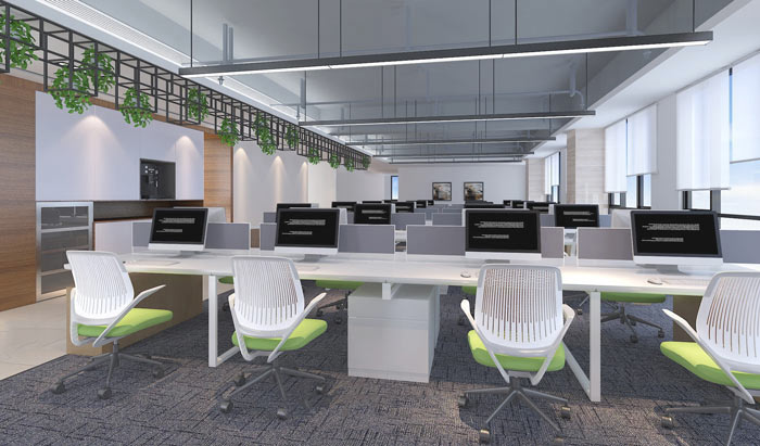 廣告代理公司辦公室辦公區(qū)域裝修設計案例效果圖