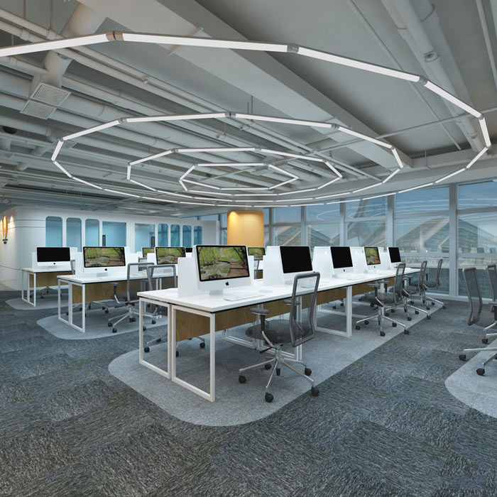 營(yíng)銷策劃公司辦公室辦公區(qū)域裝修設(shè)計(jì)案例效果圖