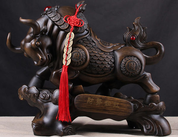 招財(cái)進(jìn)寶牛擺件效果圖