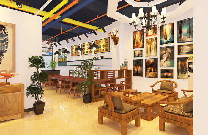 小型廣告工作室休息區(qū)域裝修設(shè)計案例效果圖