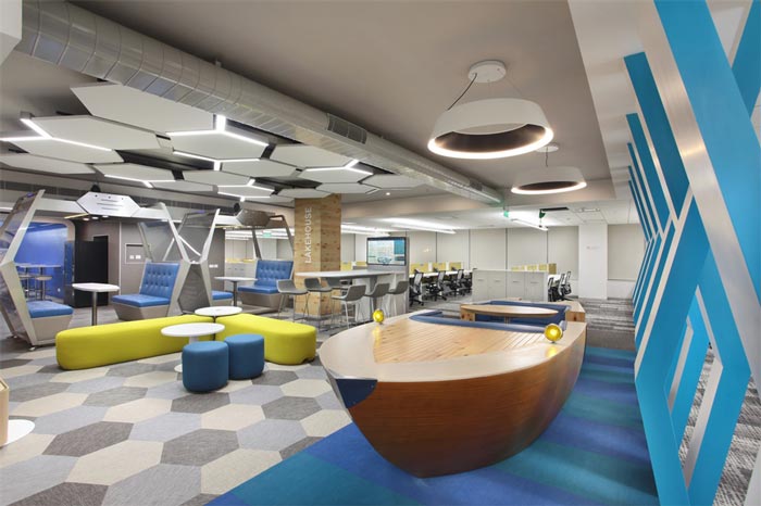 傳媒廣告公司辦公室接待區(qū)域裝修設(shè)計案例效果圖