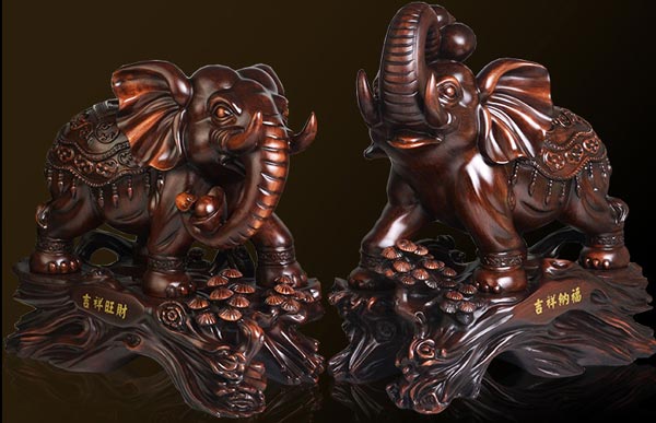 吉祥旺財象擺件效果圖