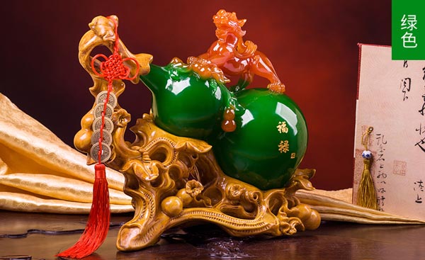 綠色葫蘆擺件效果圖